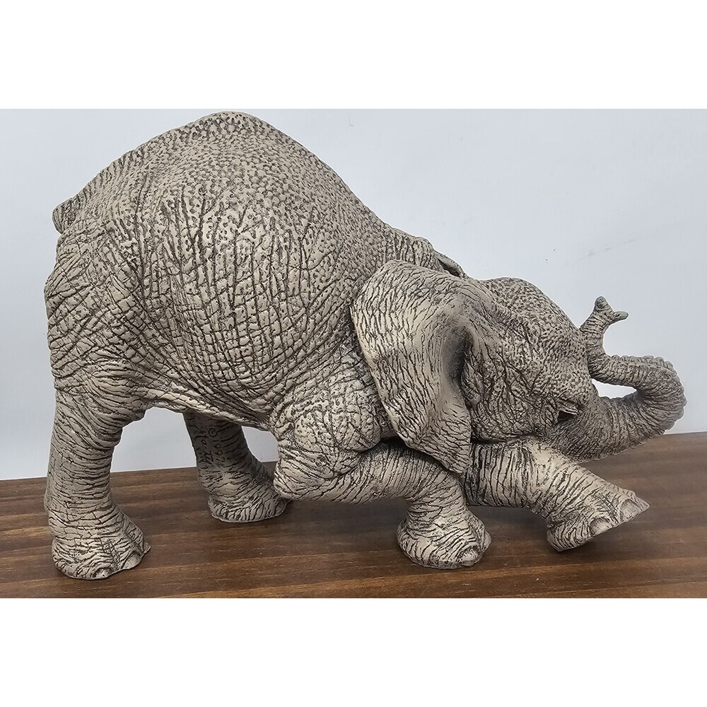 Vtg The Herd By Martha Carey- Duke #3146 Heavy Kneeling Elephant Figurine 8x5.5" - Picture 2 of 8